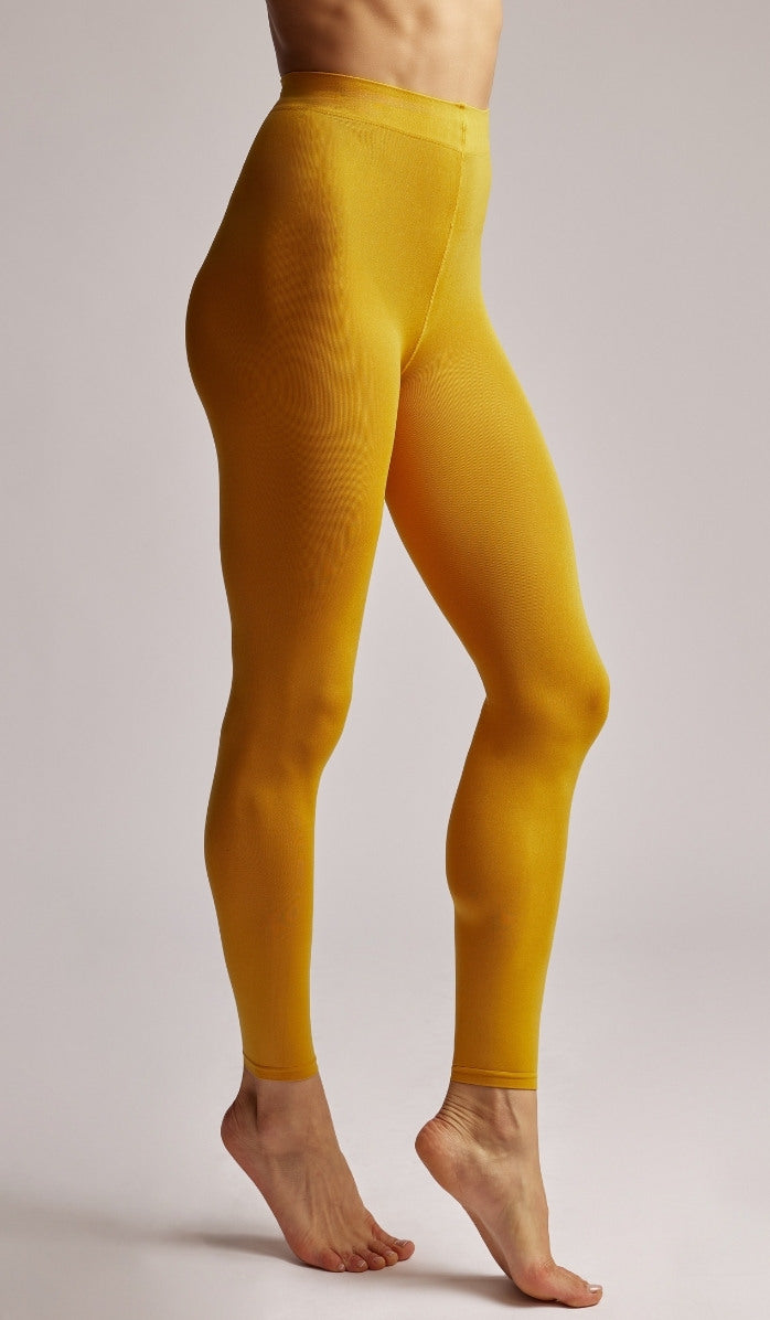 Tights - Opaque Footless - Mustard