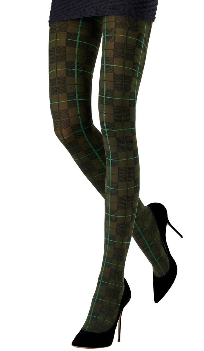 Tartan Tights - Green