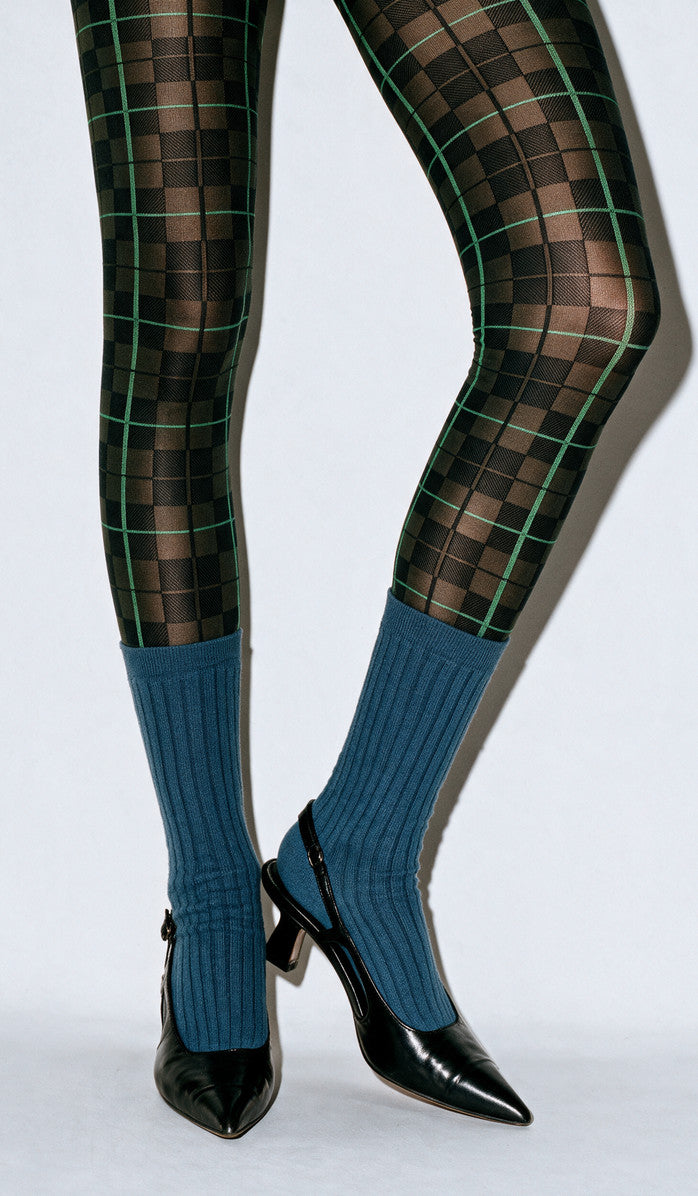 Tartan Tights - Green