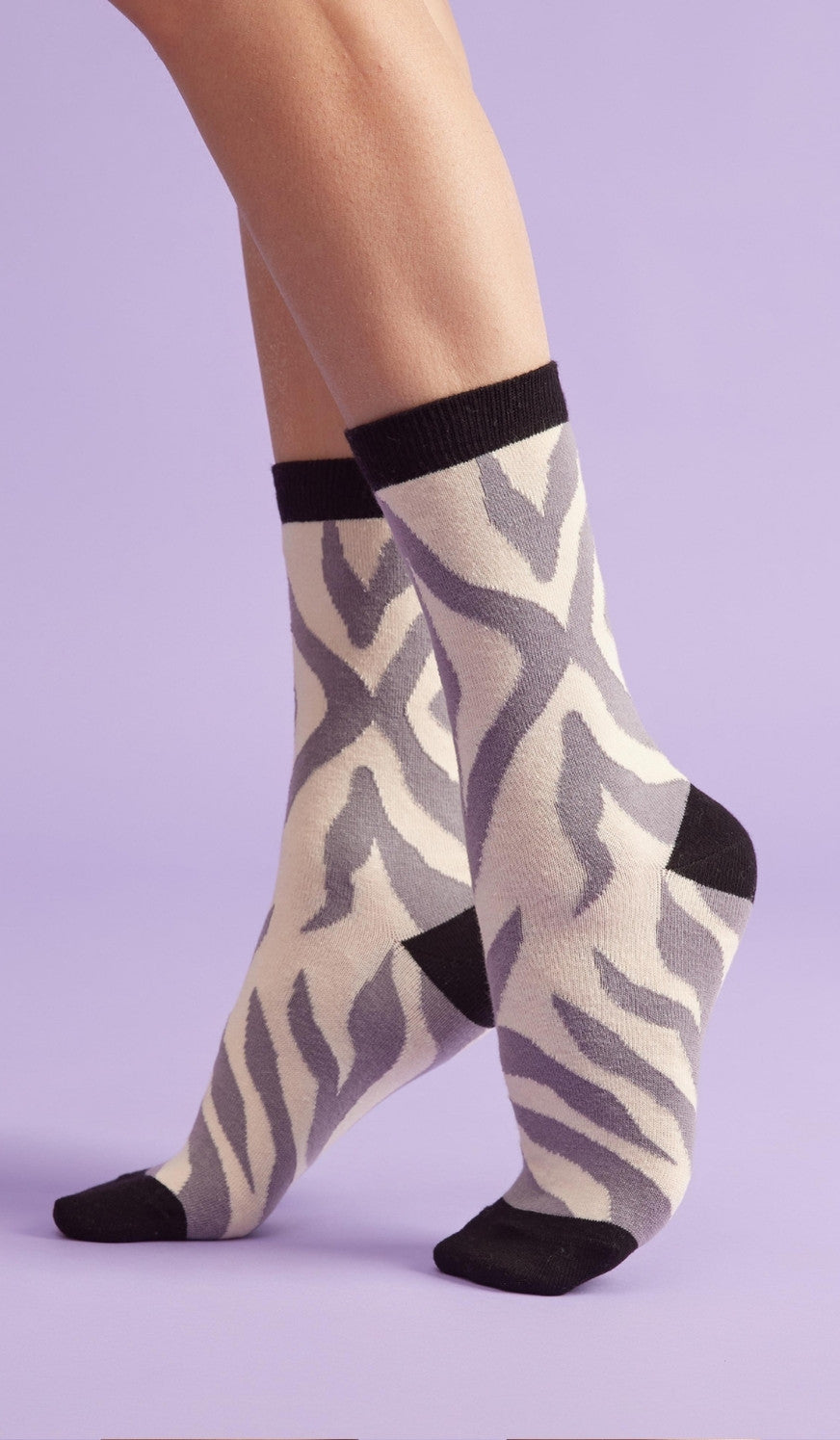 ZEBRA CREAM - Cotton socks