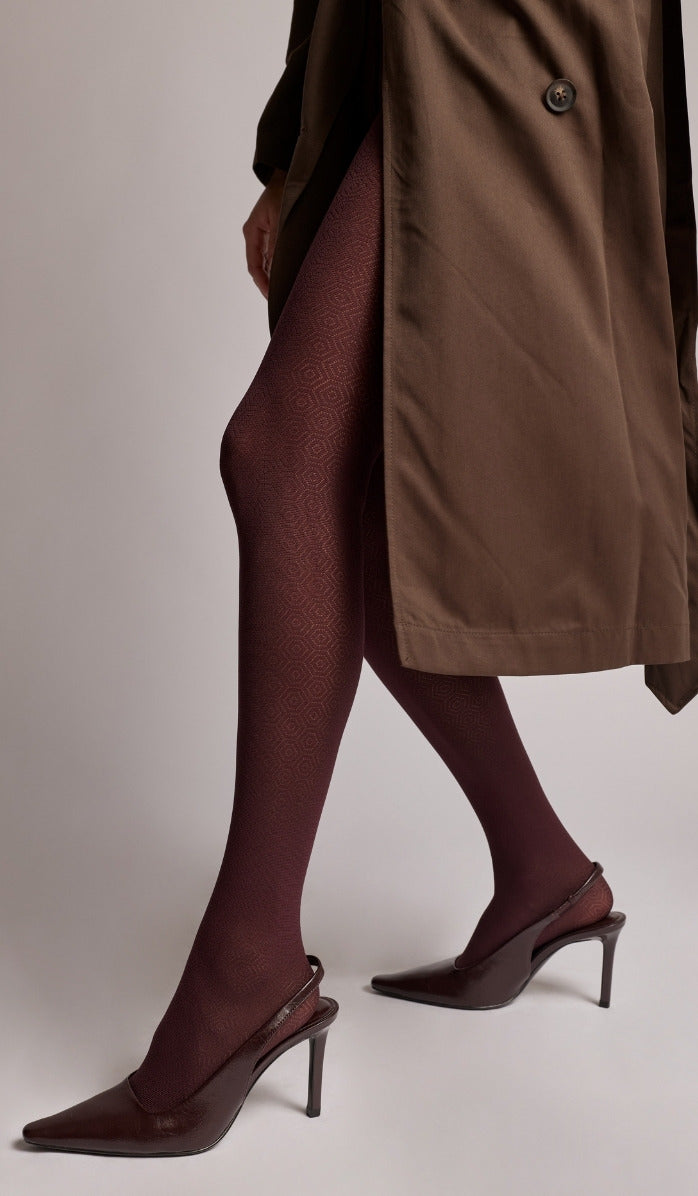 Tights - Hexagon - Wine - Lifestyle