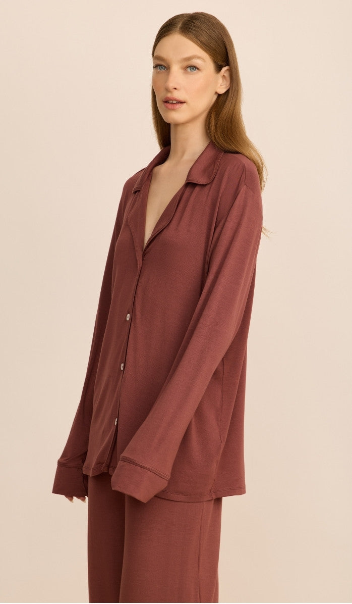 LUCY Spicy Blush- Button down PJ Set