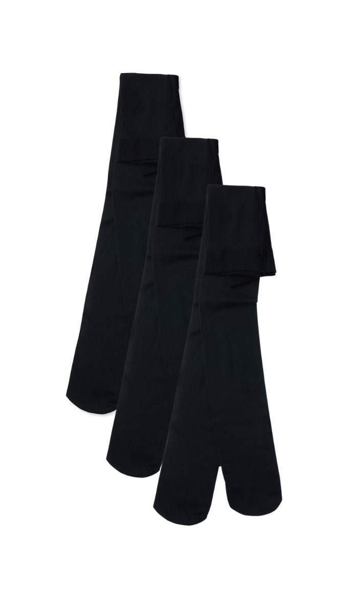 Girls' Basic Tights Set - Black