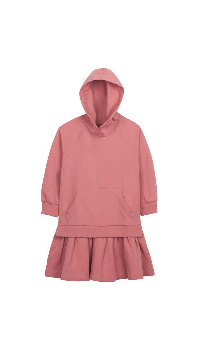 Girls' Sweatshirt Dress - Leny - Dusty Pink (4)