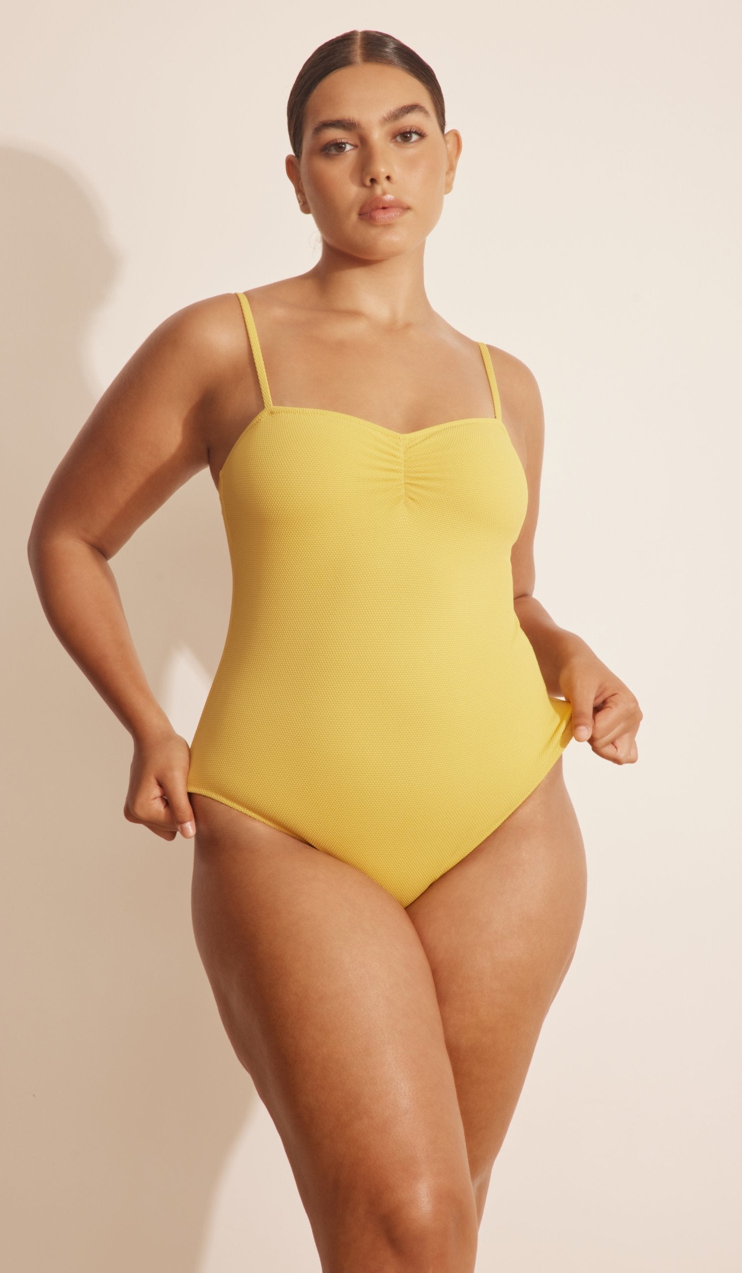 Bella One Piece - Yellow Piqué