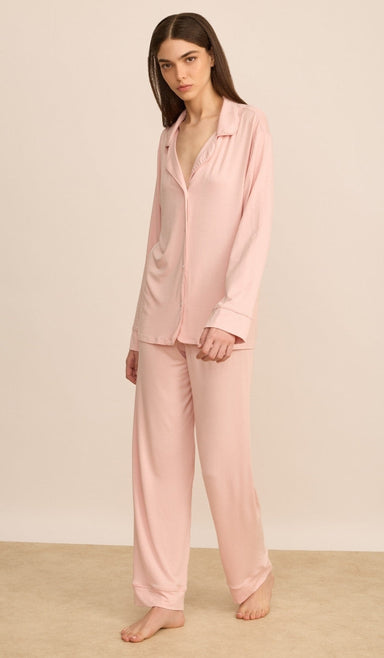 Modal Button-Up Set - Lucy Baby Blush