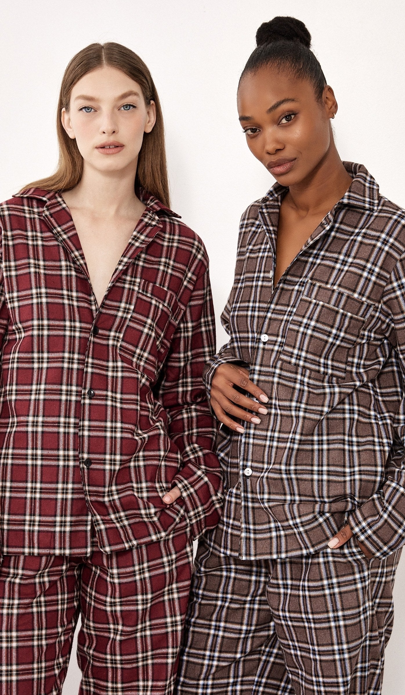 Flannel Button-Up Set - Billy Brown Plaid