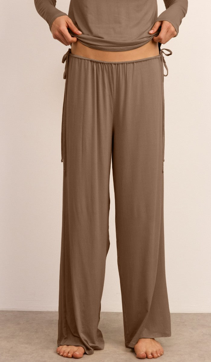 Micro Modal Tee Set - Walnut