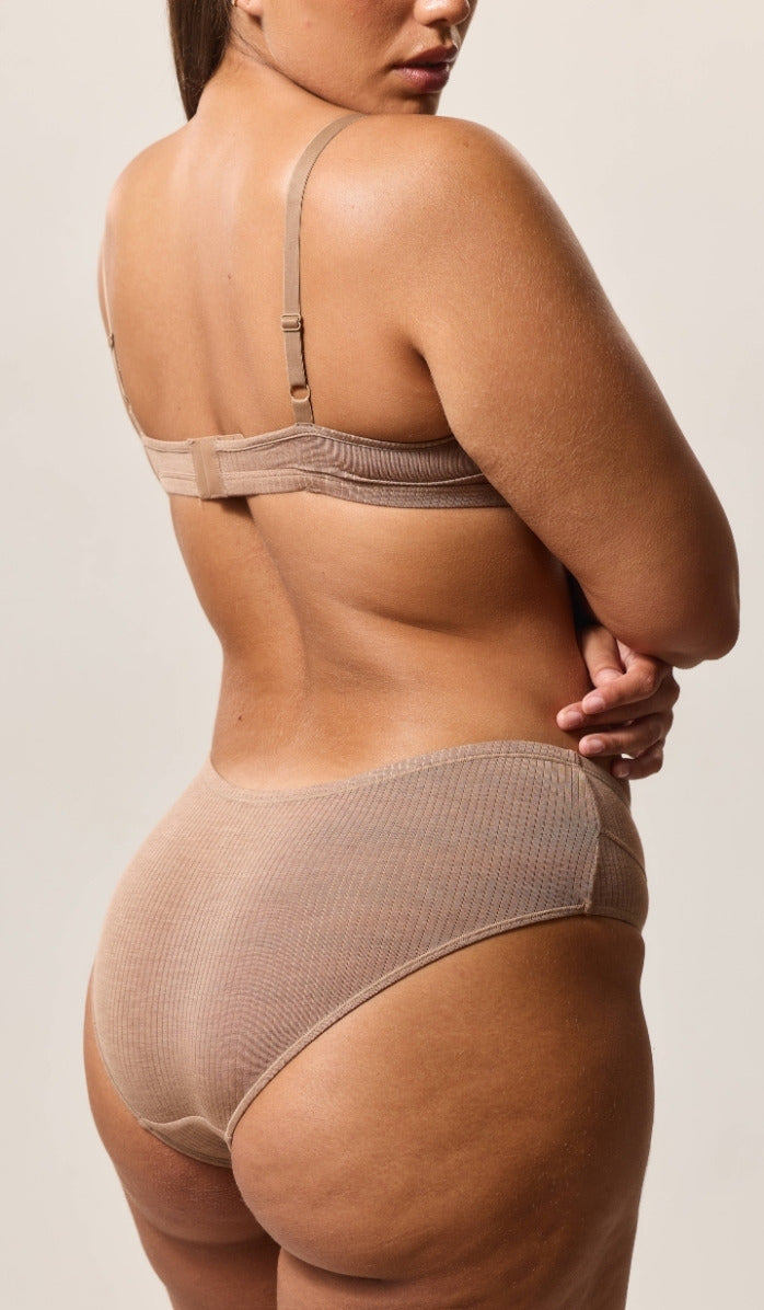 Tanga Brief - Rib Modal Choco