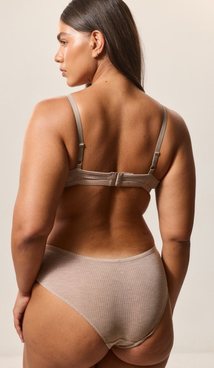 Tanga Brief - Rib Modal Mocha