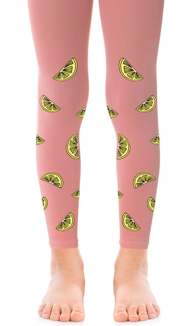 Girls' Footless Tights - Lemonade Pink