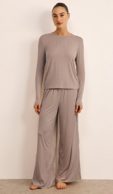 Micro Modal Tee Set - Greige