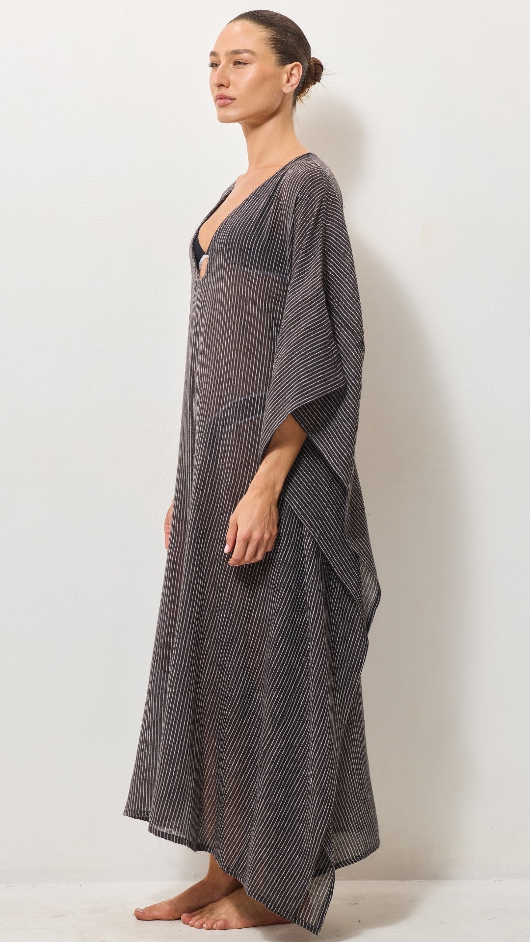 Kaftan Beach Dress - Espresso