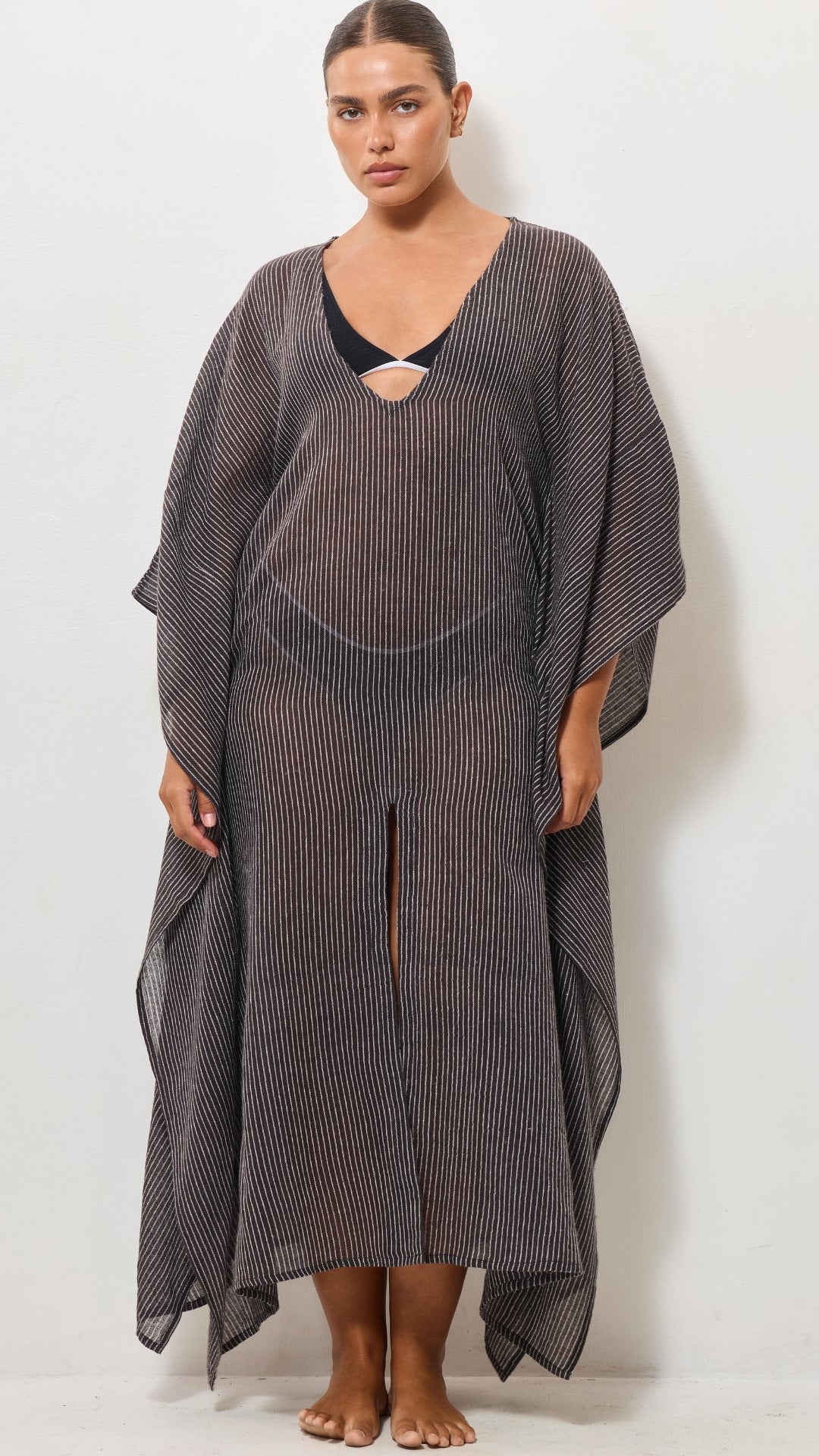 Kaftan Beach Dress - Espresso