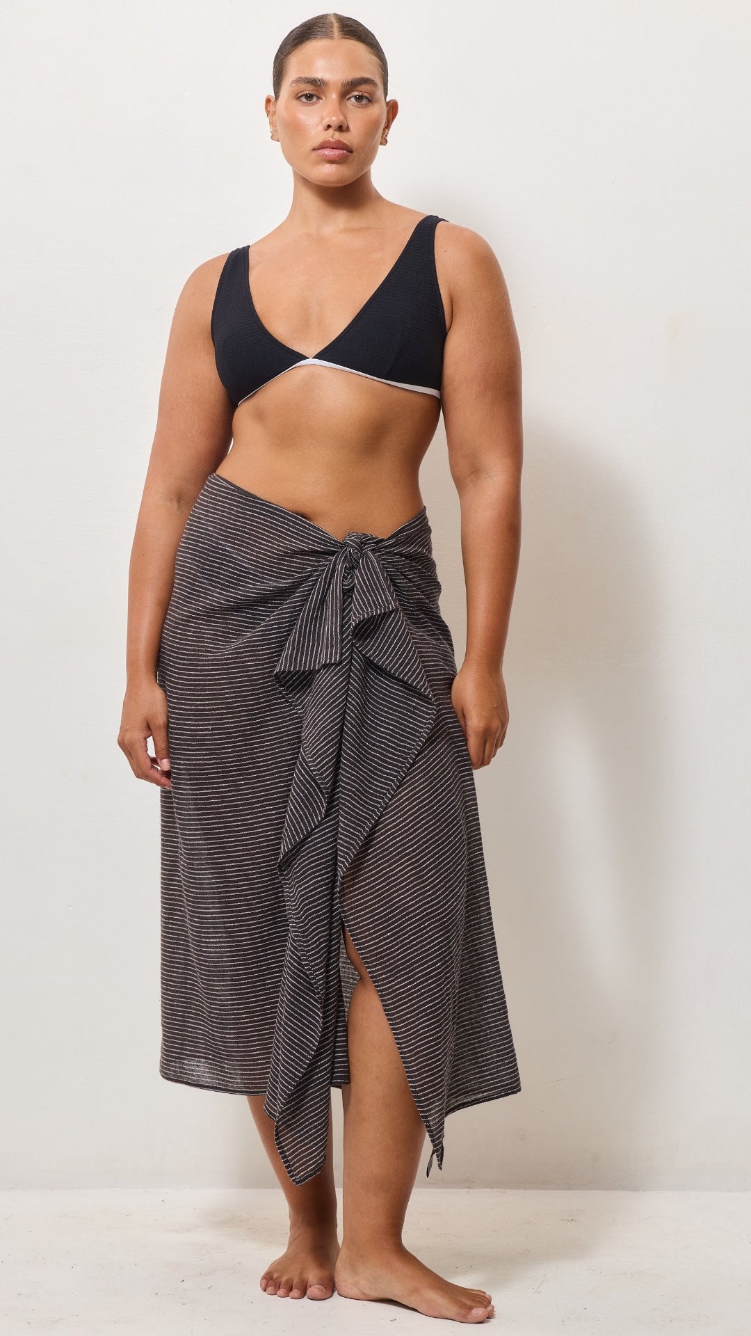 Lightweight Cotton Pareo - Espresso