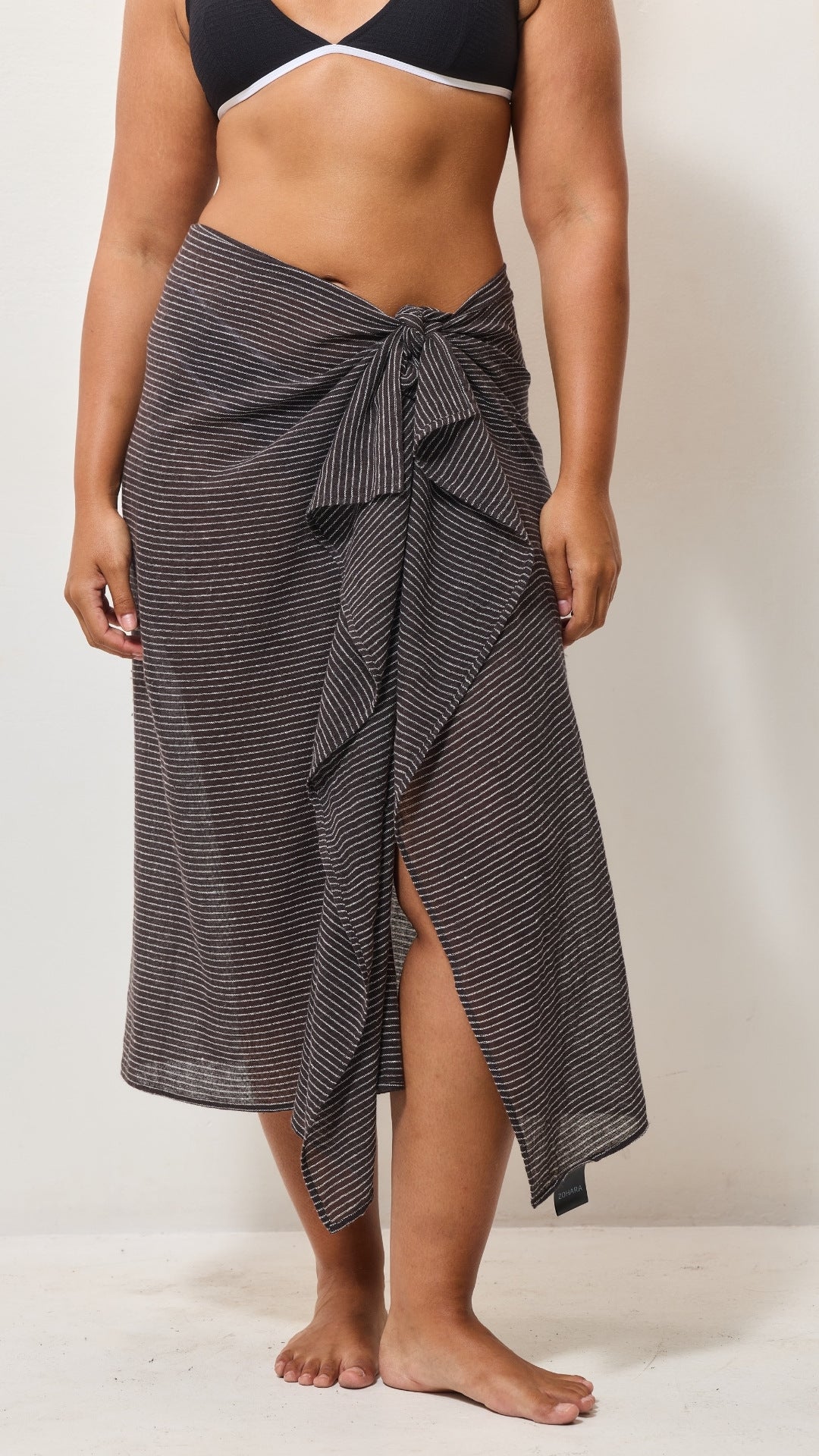Lightweight Cotton Pareo - Espresso