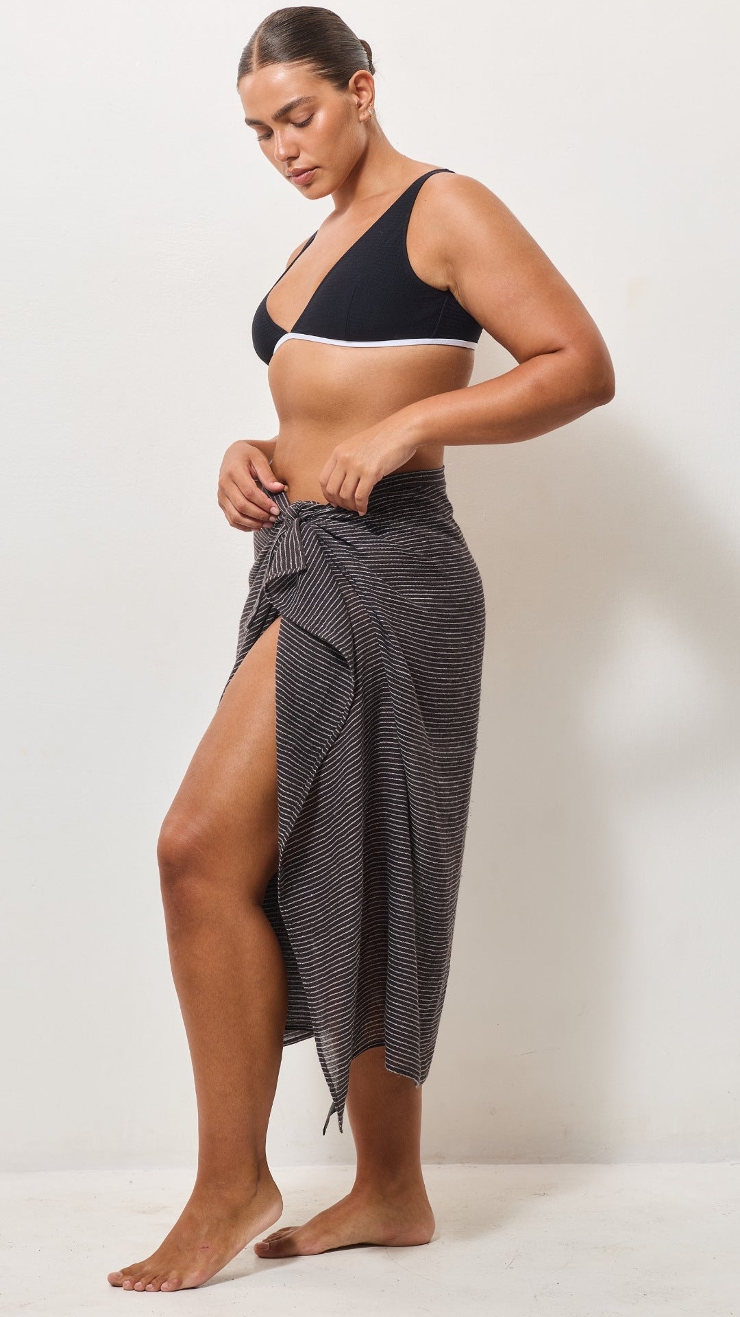 Lightweight Cotton Pareo - Espresso