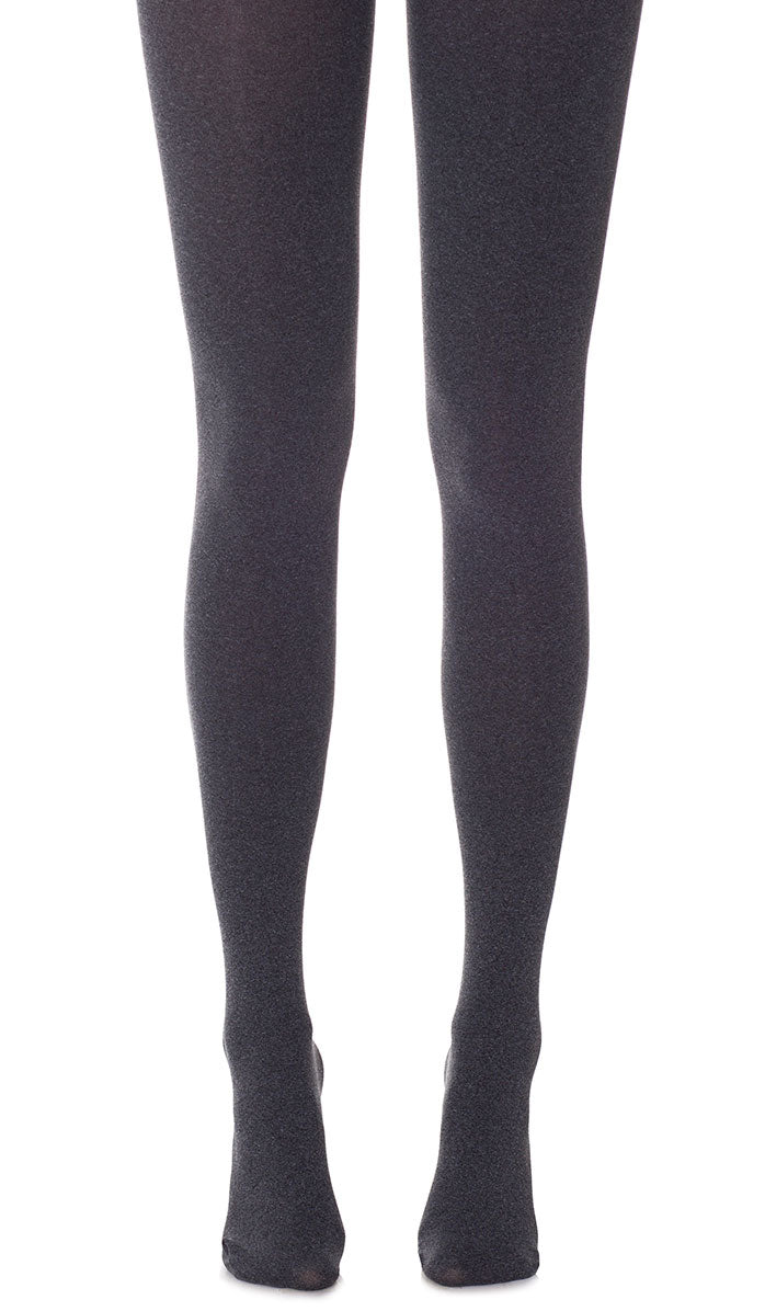 Basic Opaque Tights - Gray Melange