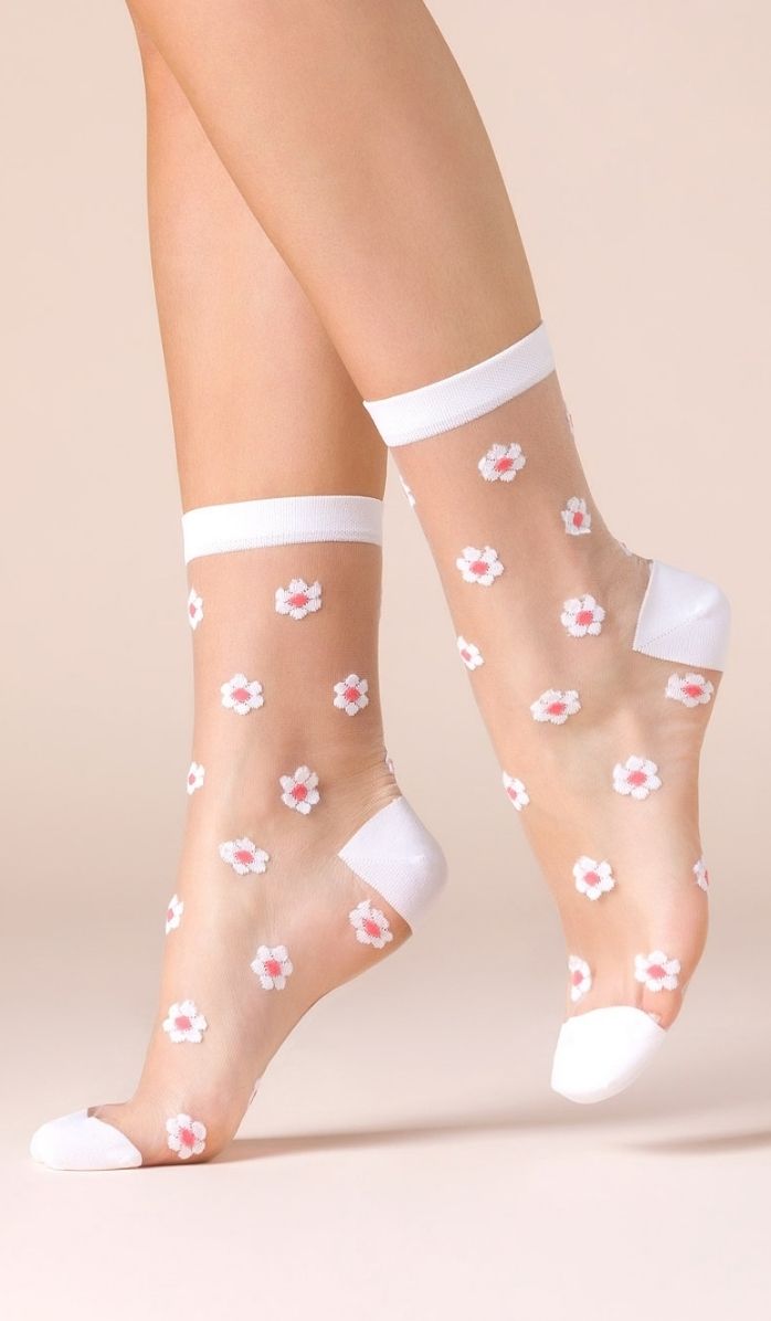 Nylon Socks - Daisy Pink
