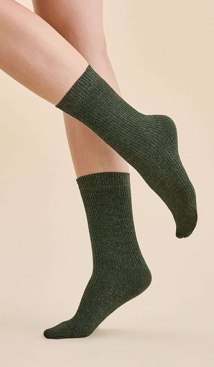 Nylon Socks - Nora Bottle Green