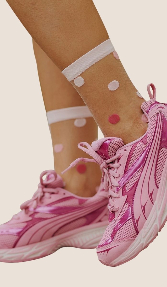 Nylon Socks - Punta Pink