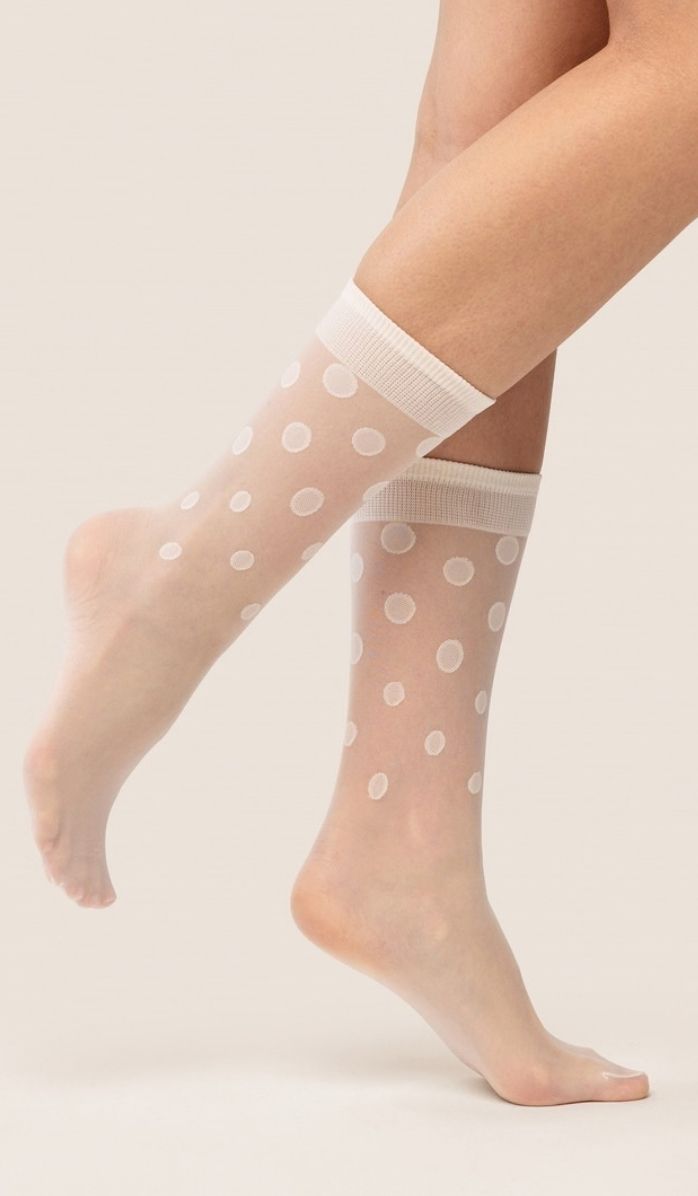 Nylon Socks - Savi Cream