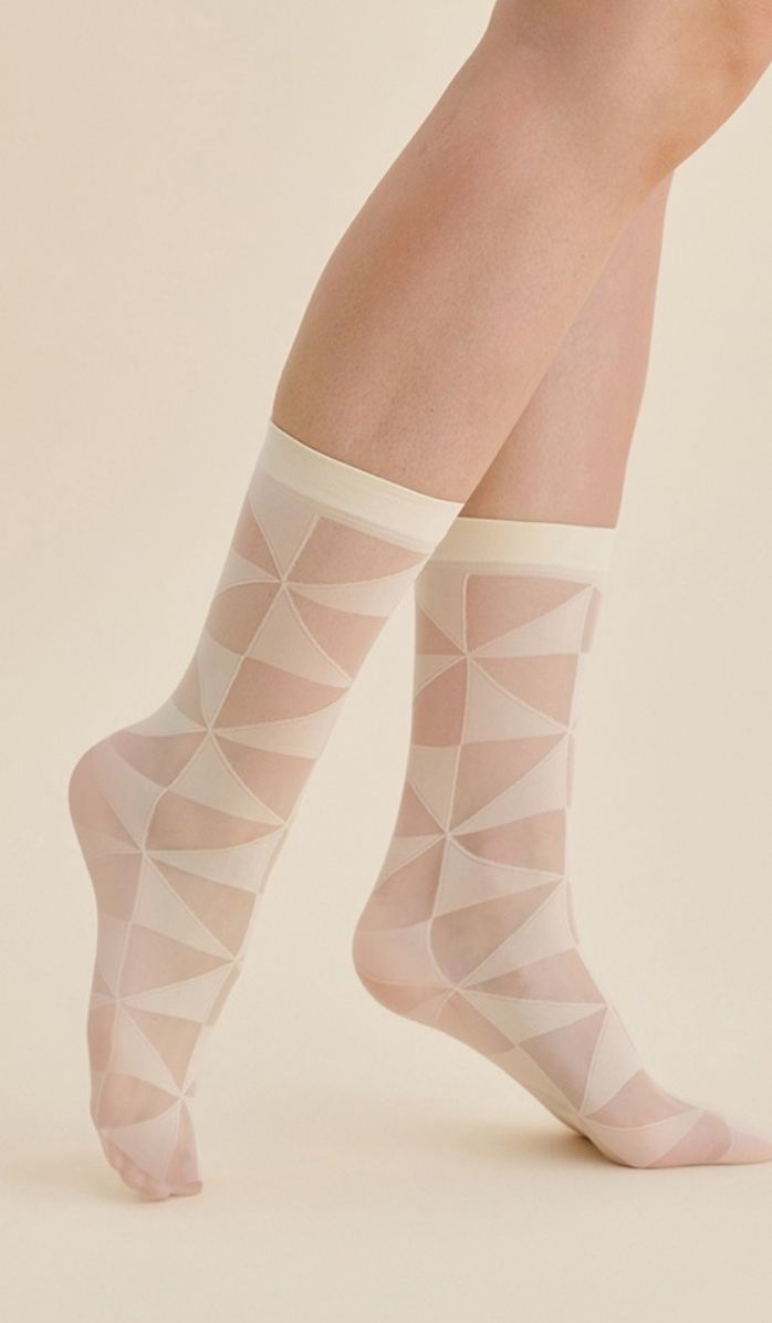 Nylon Socks - Syla Cream