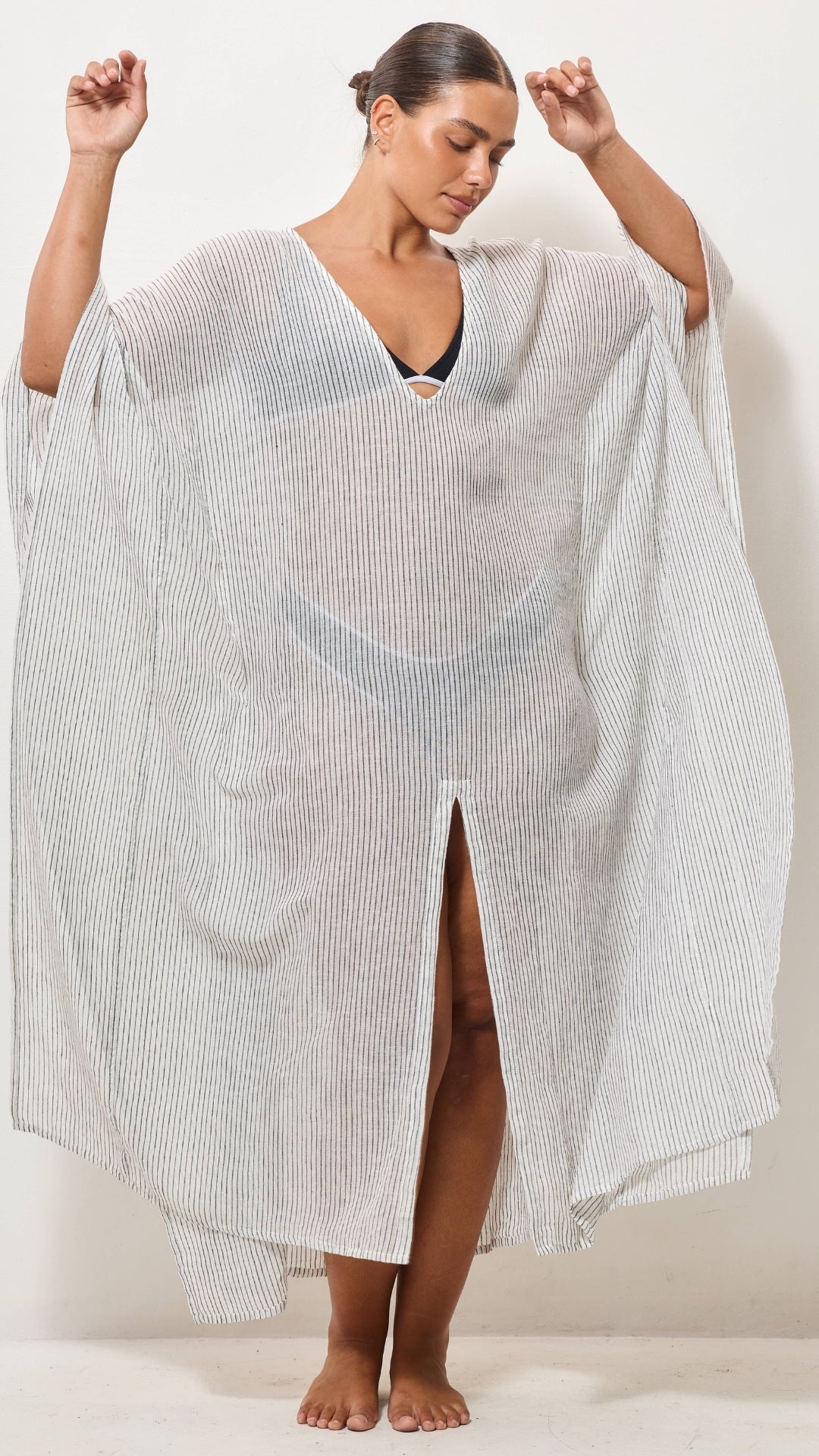 Kaftan Beach Dress - Graphite