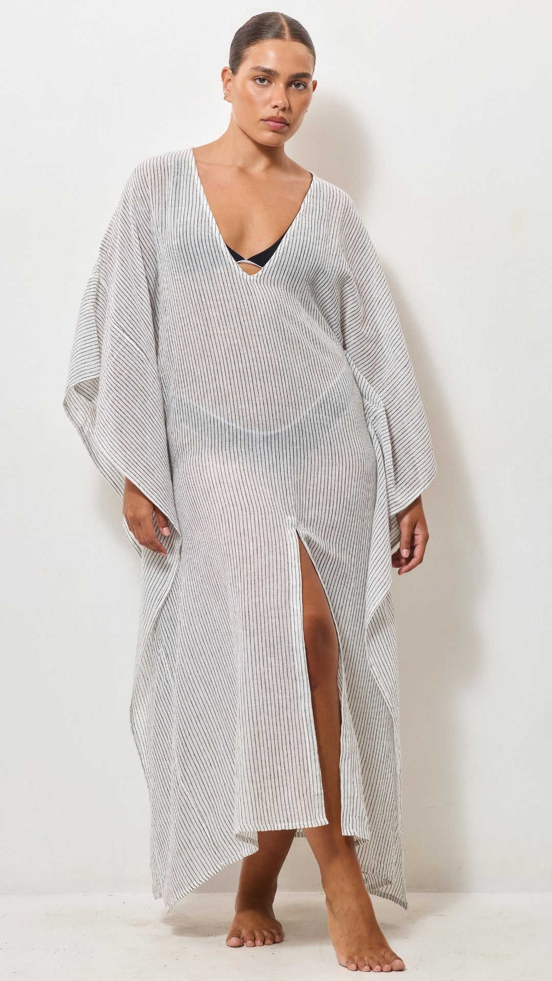 Kaftan Beach Dress - Graphite