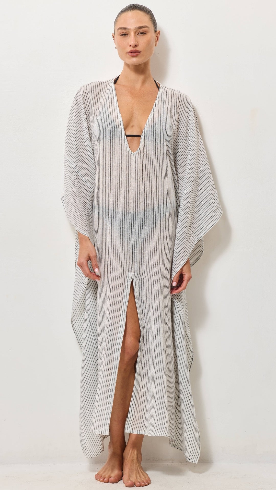 Kaftan Beach Dress - Graphite