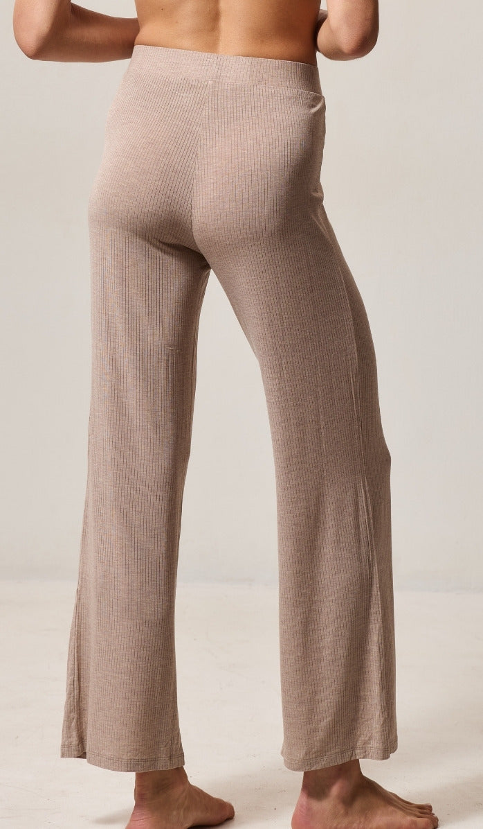 Long Pants - Rib Modal Mocha