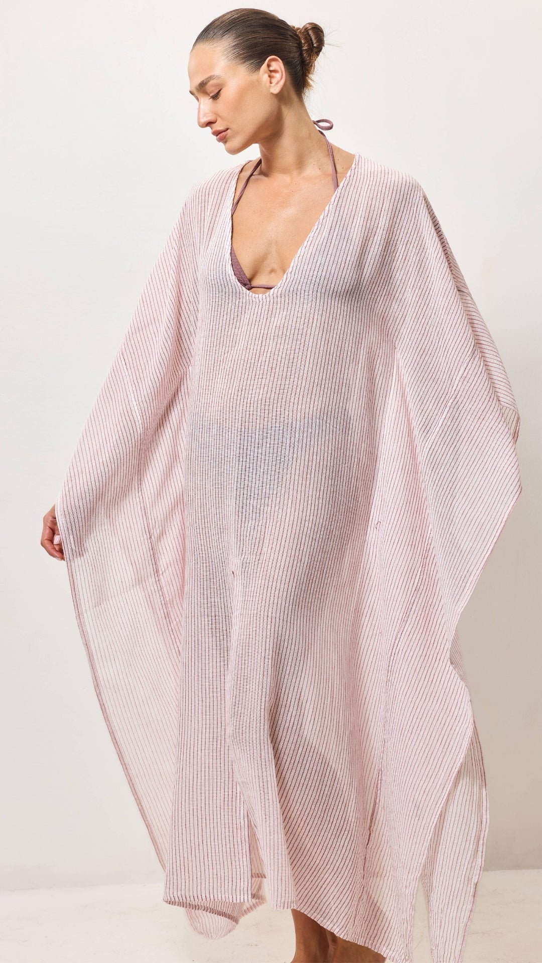 Kaftan Beach Dress - Red