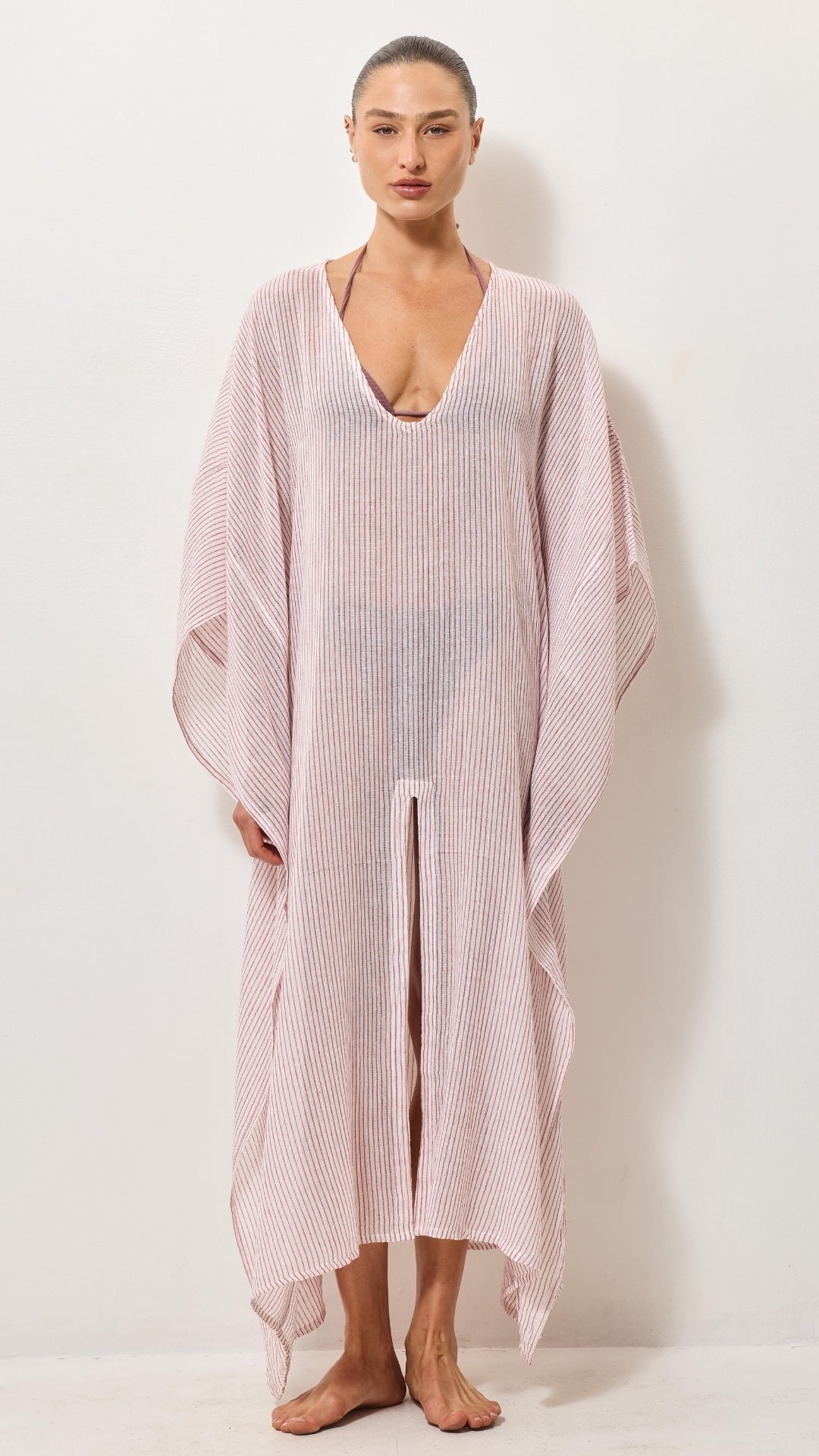 Kaftan Beach Dress - Red