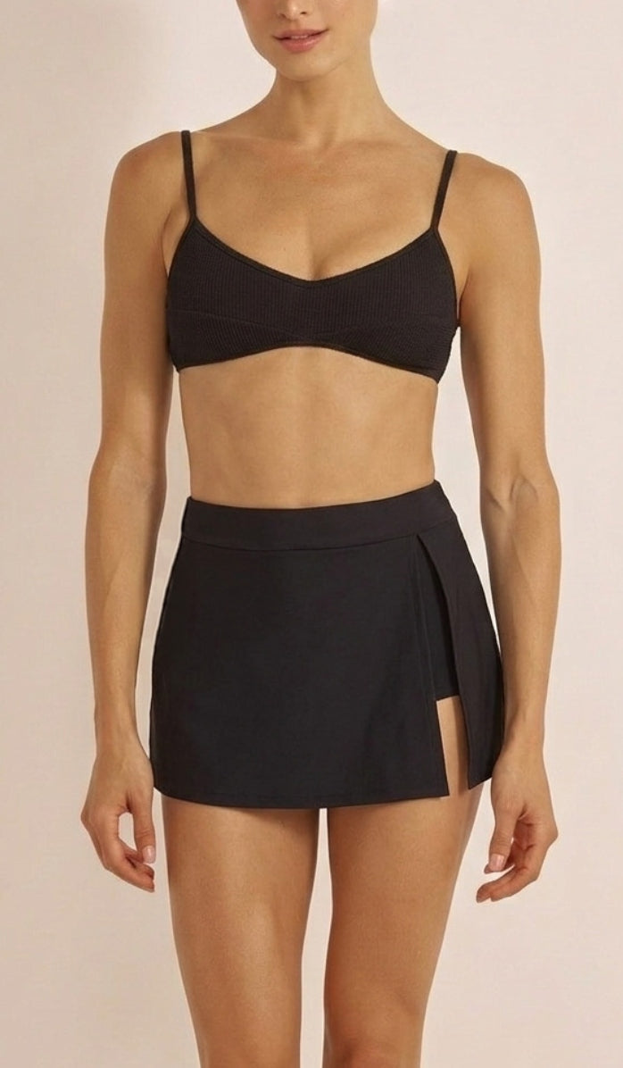 Serena Micro Mini Skort - Black