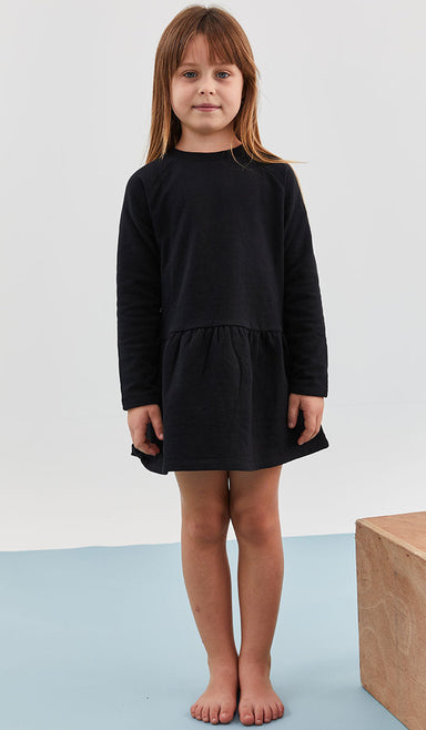 Girls' Sweatshirt Dress - Romy - Black