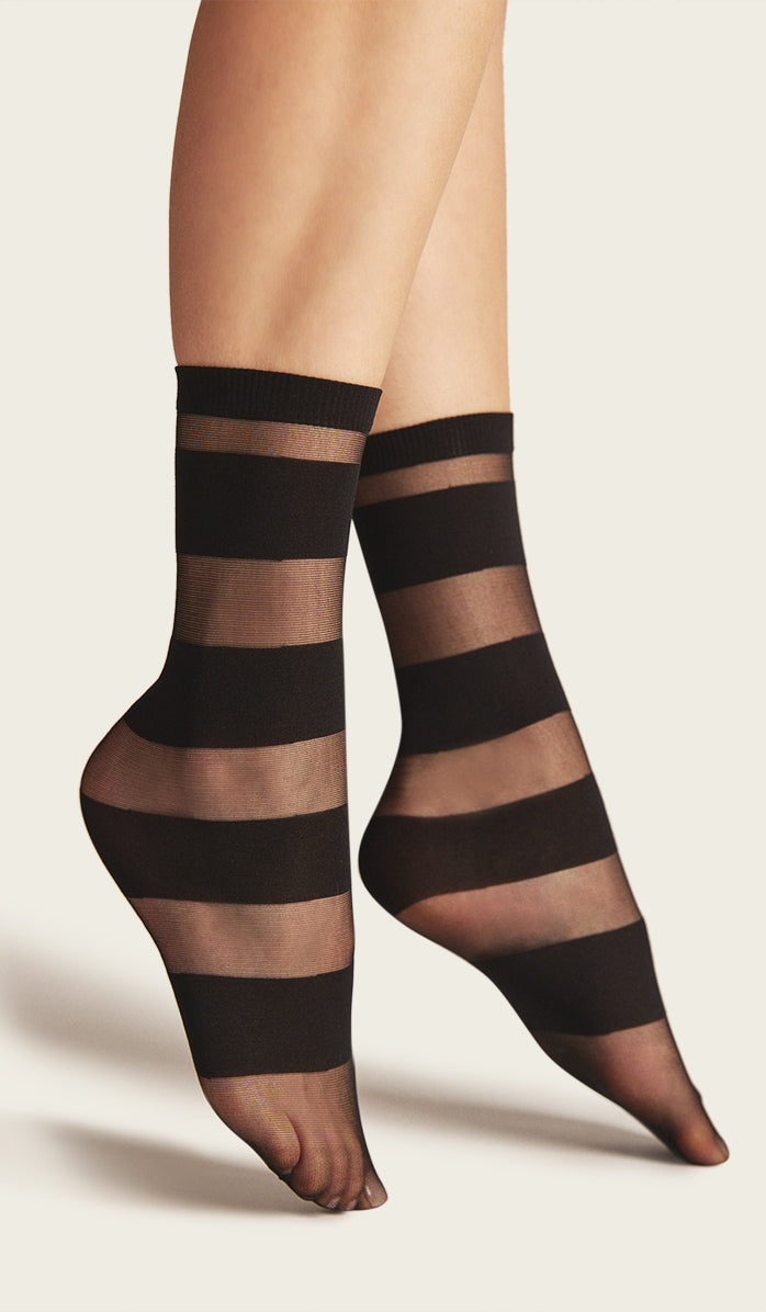 Nylon Socks - Simple Story Black
