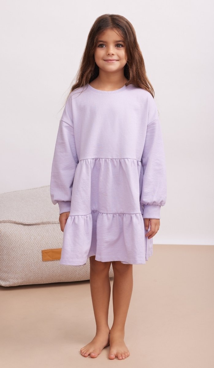 TIERED FOOTER DRESS - Lilach