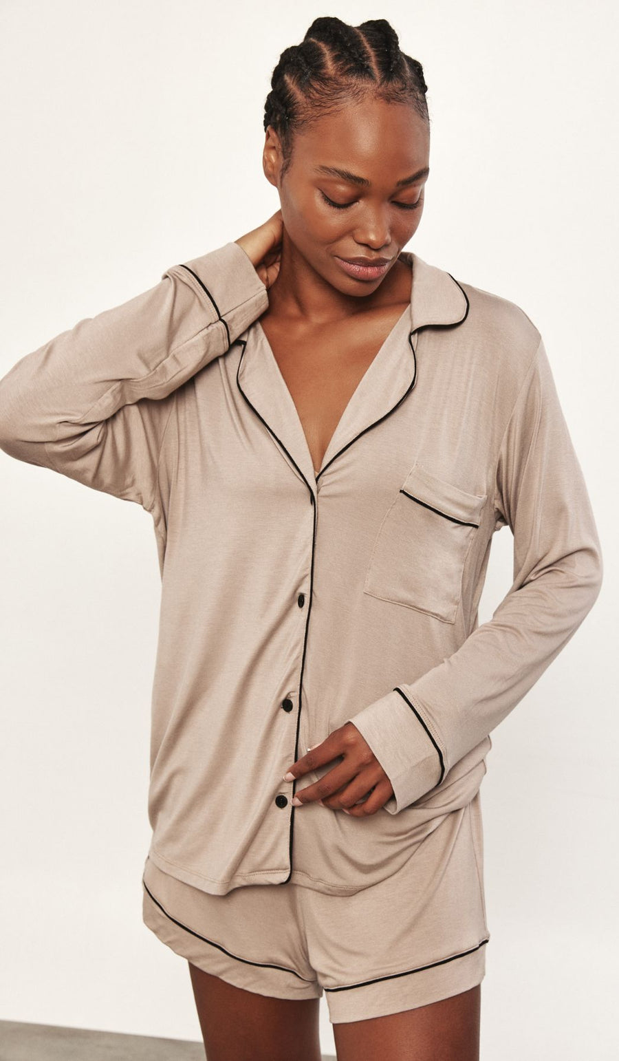 KIMI Beige - Short PJ Set